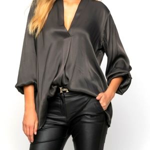 Exclusive European brand Yazz satin blouse